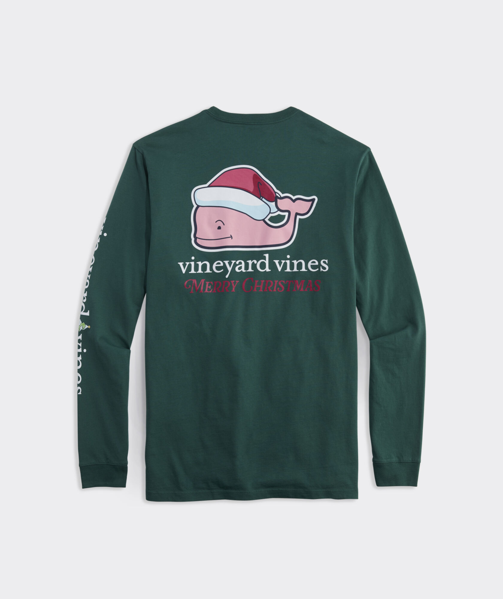 Santa Whale Long-Sleeve Pocket Tee