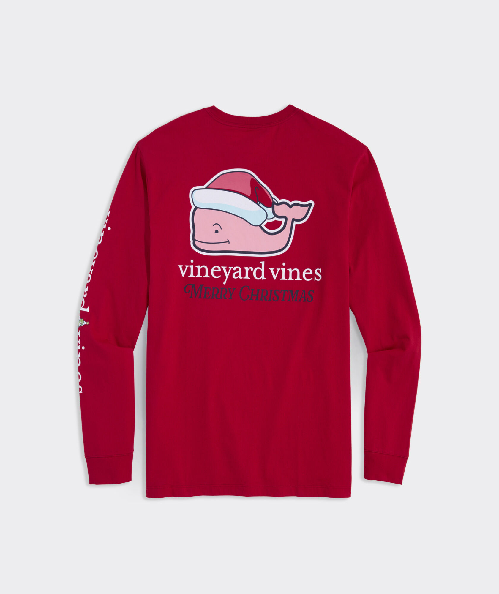 Santa Whale Long-Sleeve Pocket Tee