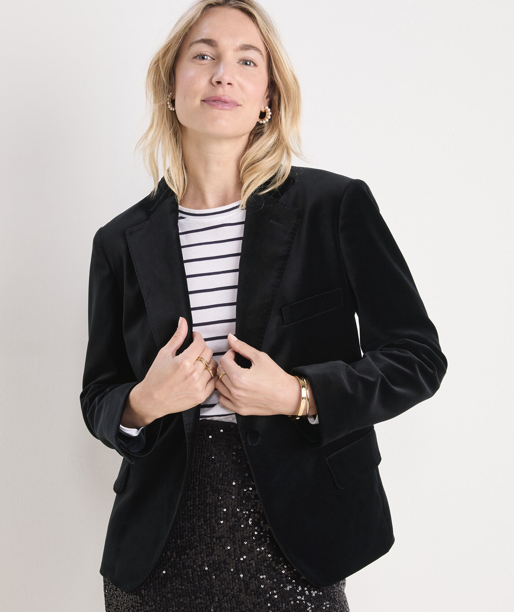 Velvet Shrunken Blazer