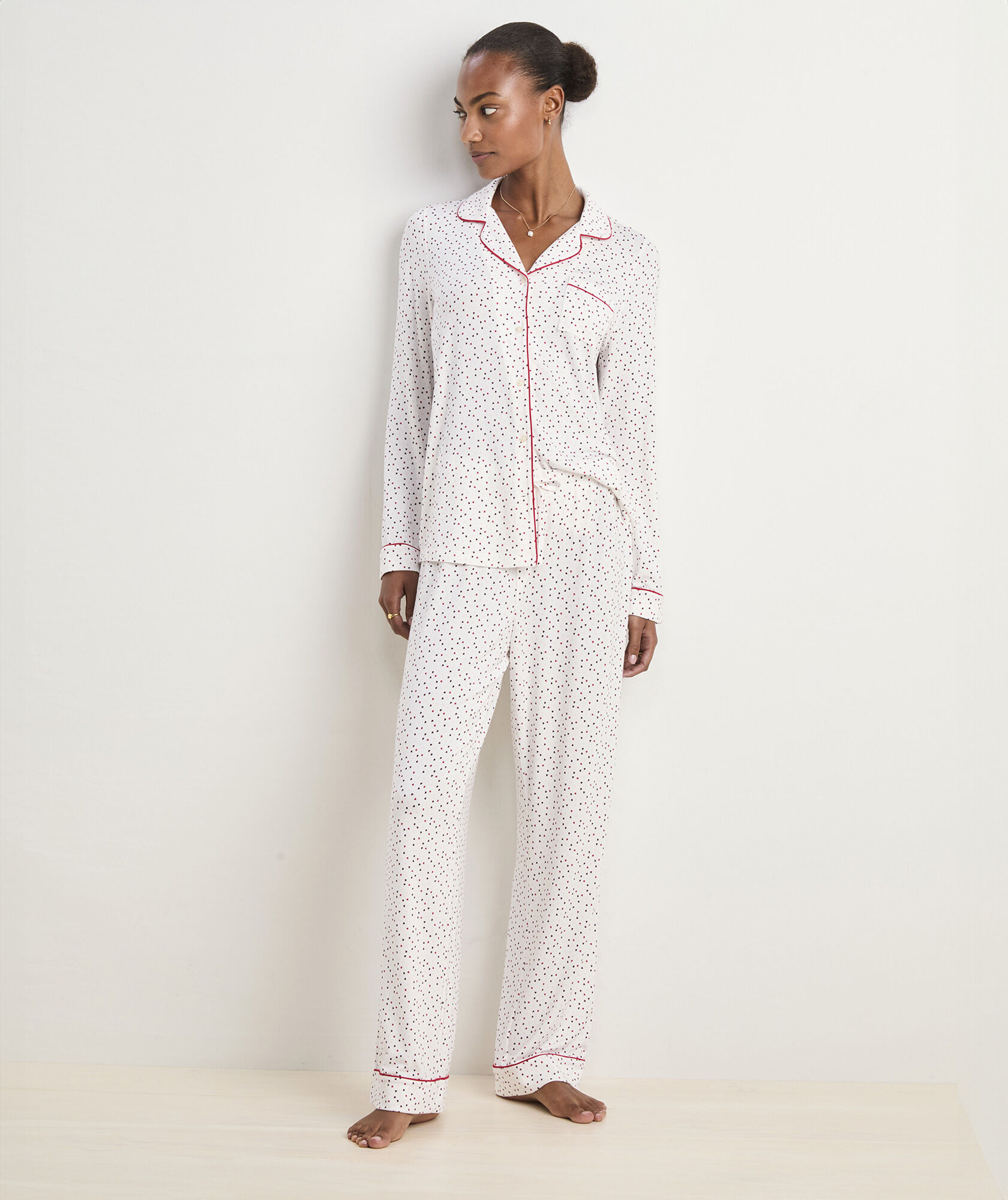 Super-Soft Printed Knit Pajama Set