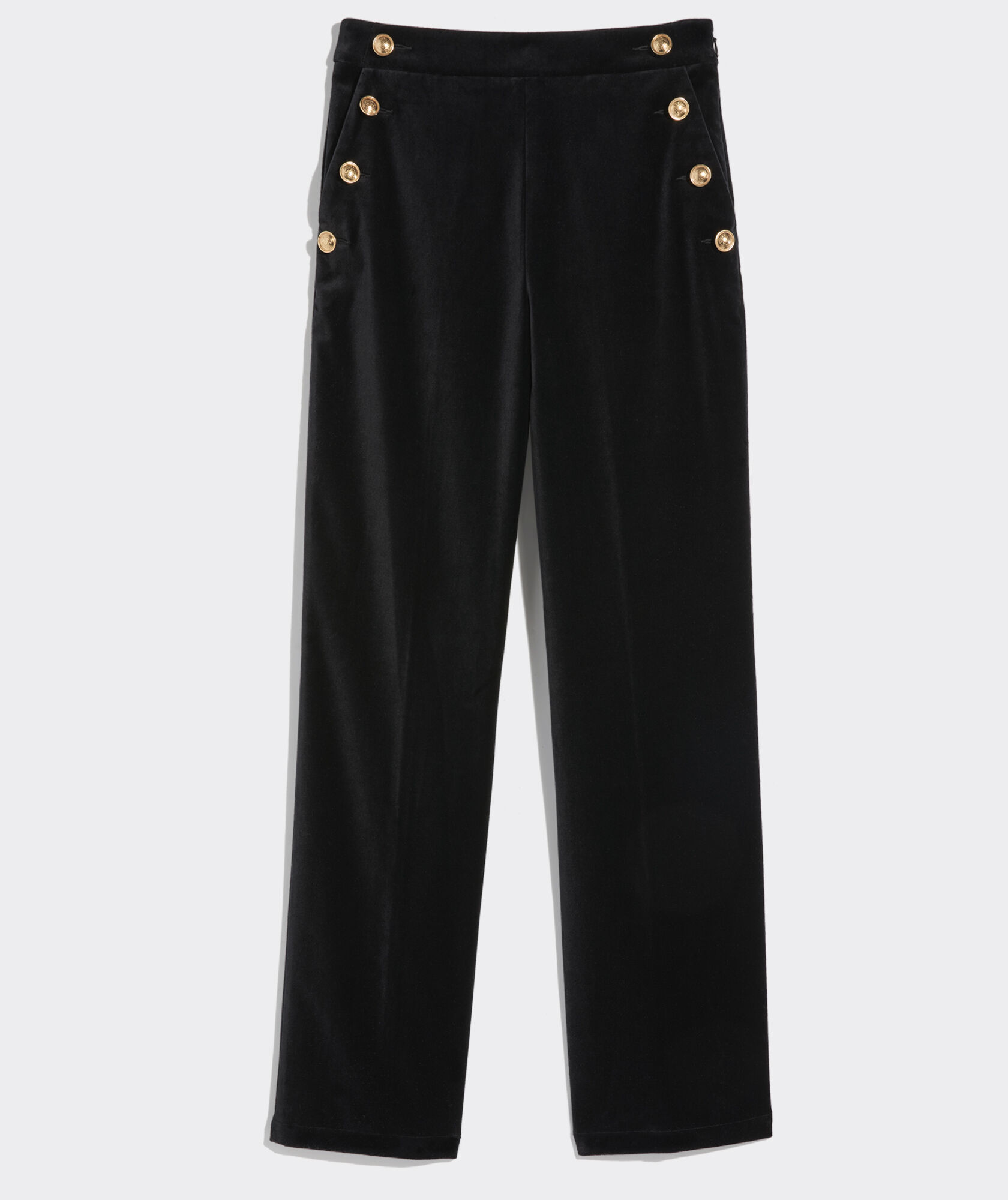 Stretch Velvet Sailor Pant