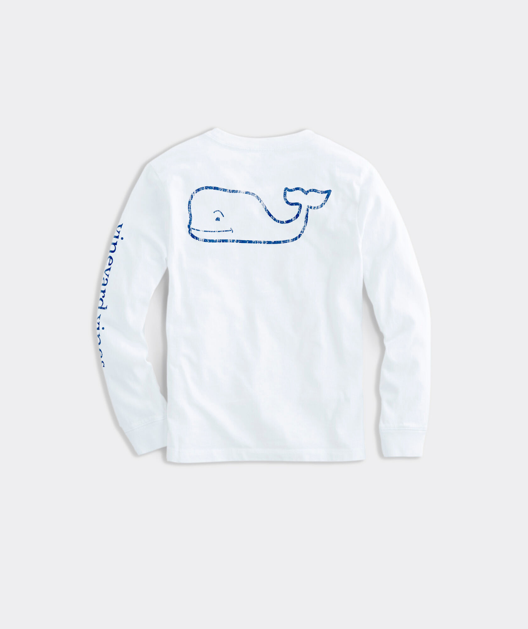 Kids' Vintage Whale Graphic Long-Sleeve Pocket Tee