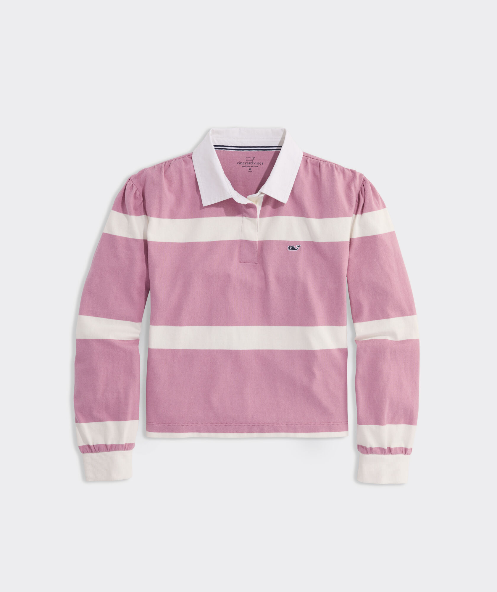 Girls' Puff-Sleeve Rugby Top