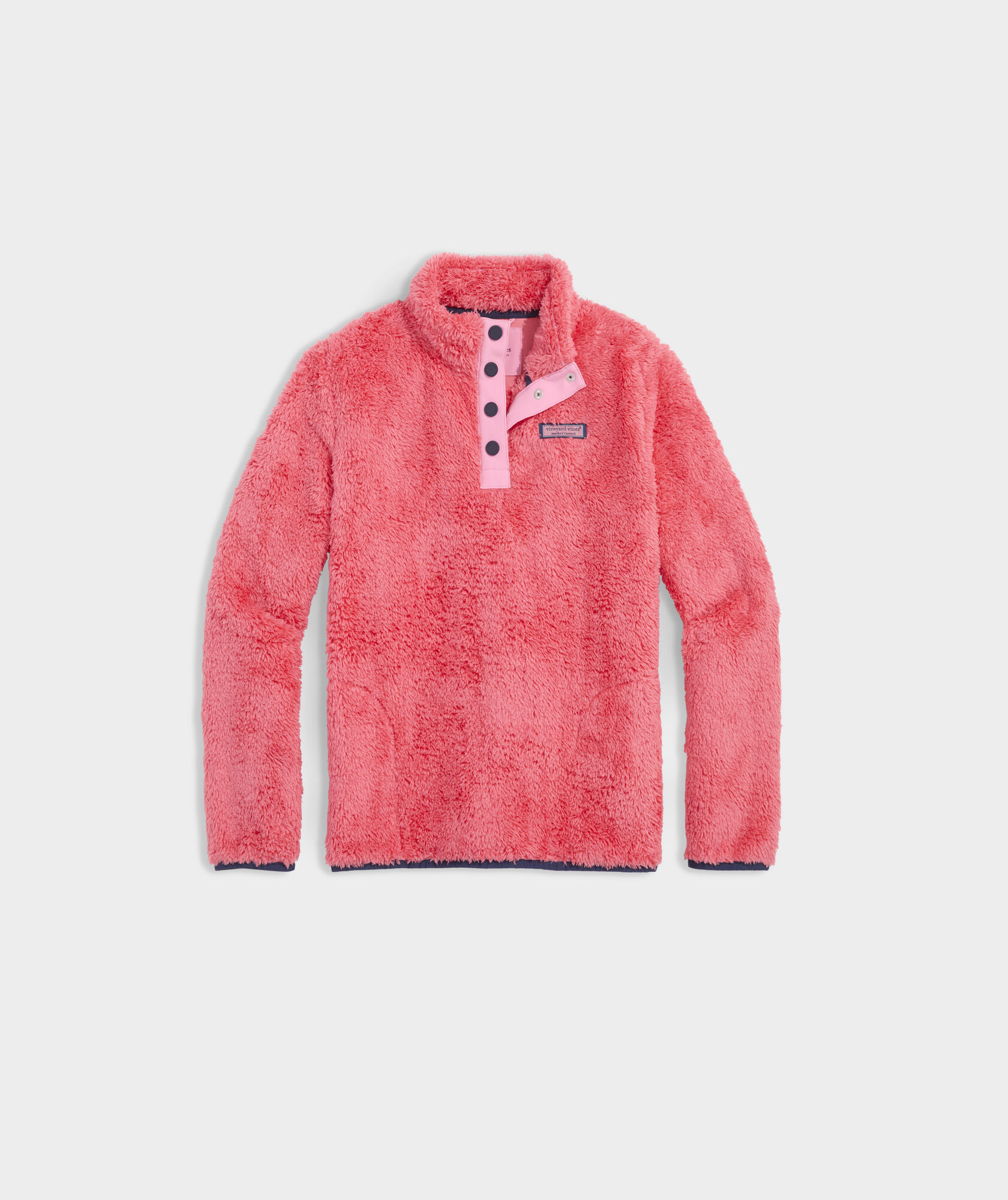 Girls' Teddy Fleece Snap Pullover