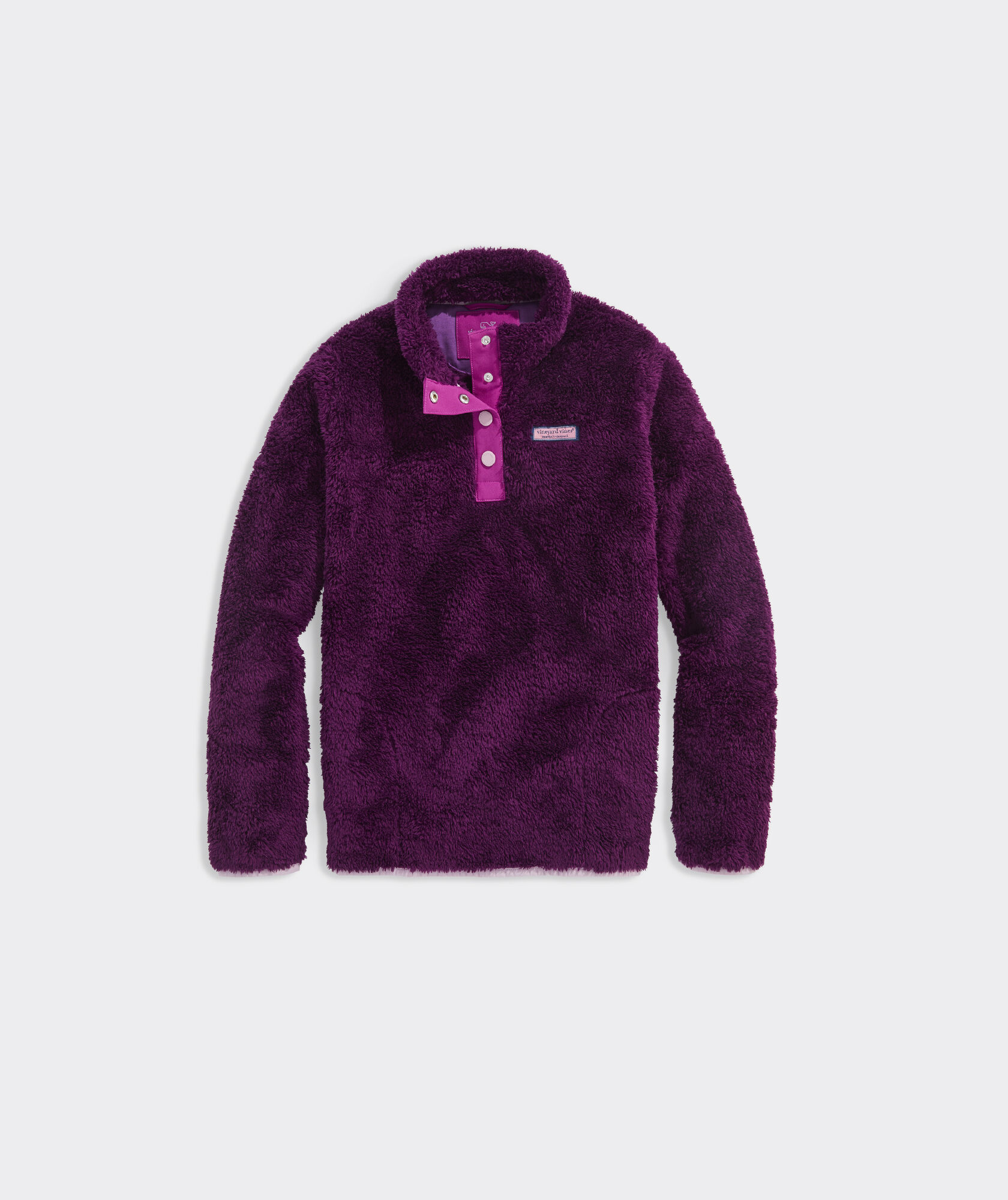 Girls' Teddy Fleece Snap Pullover