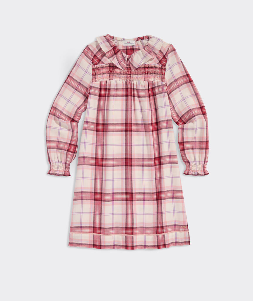 Girls' Smocked Flannel Nightgown