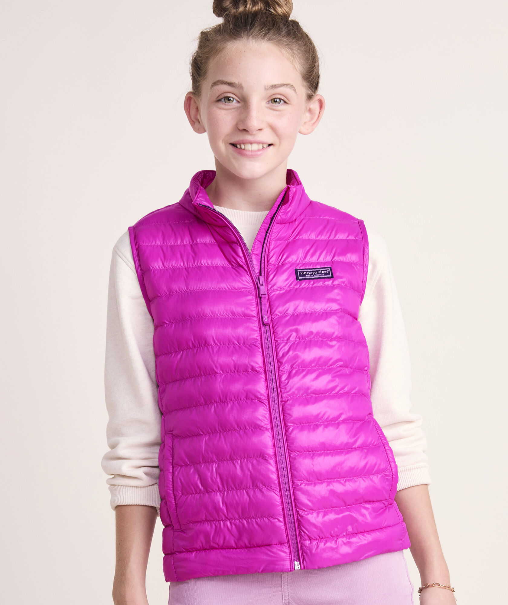 Girls' Packable Puffer Vest