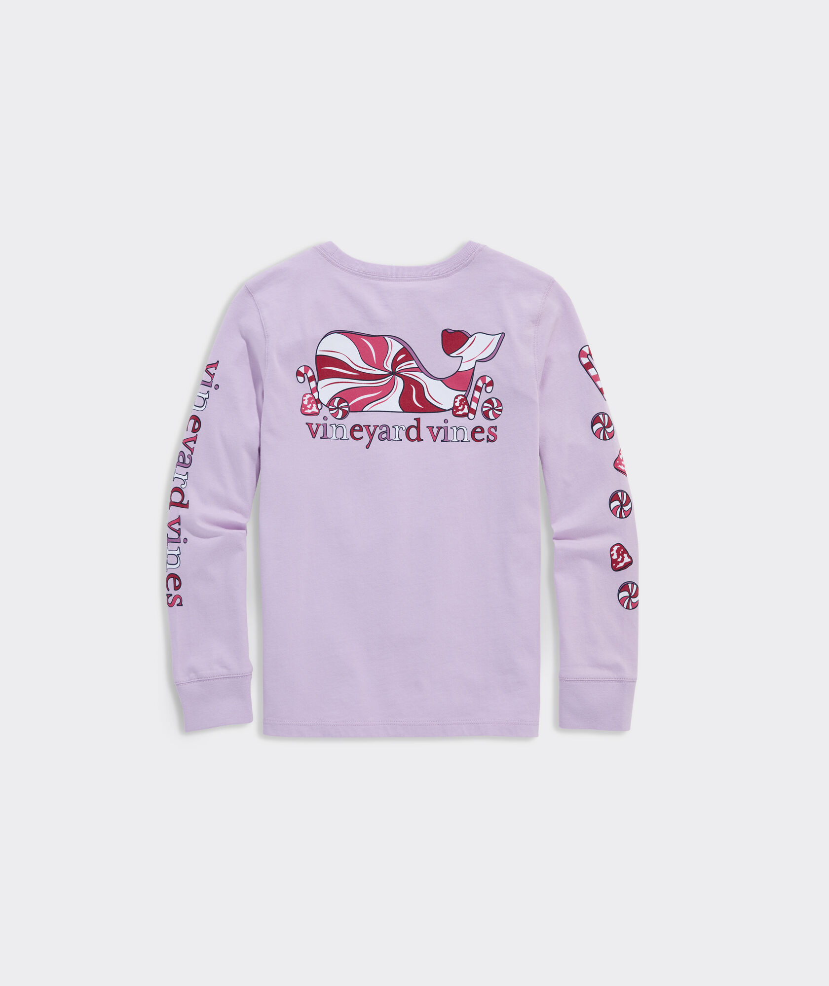 Girls' Glitter Candy Whale Long-Sleeve Pocket Tee